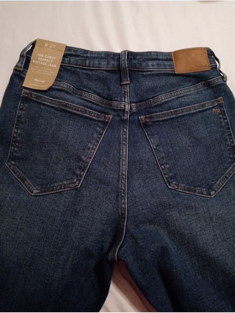 NWT Madewell Curvy Perfect Vintage Jeans, Manorford Wash: Instacozy, US 27 - Picture 11 of 15